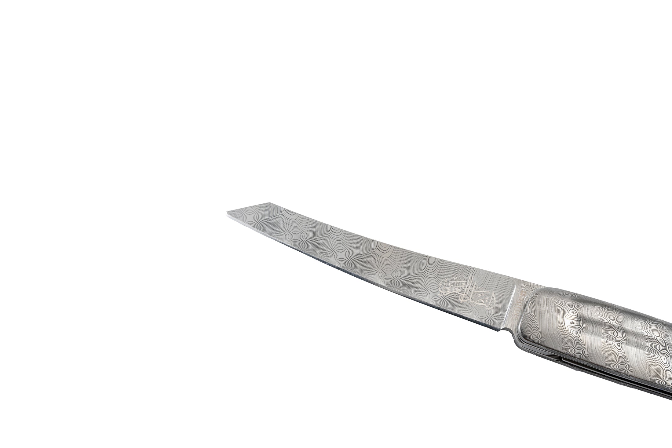 النصل العربي × SKnife — الداماسك الكـامل مع الألمـاس